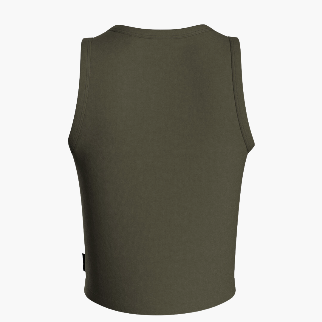 SportsTech women crop top (Ranger Green)