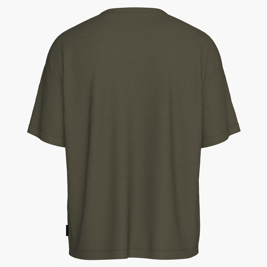 SportsTech oversized t-shirt navy ranger green
