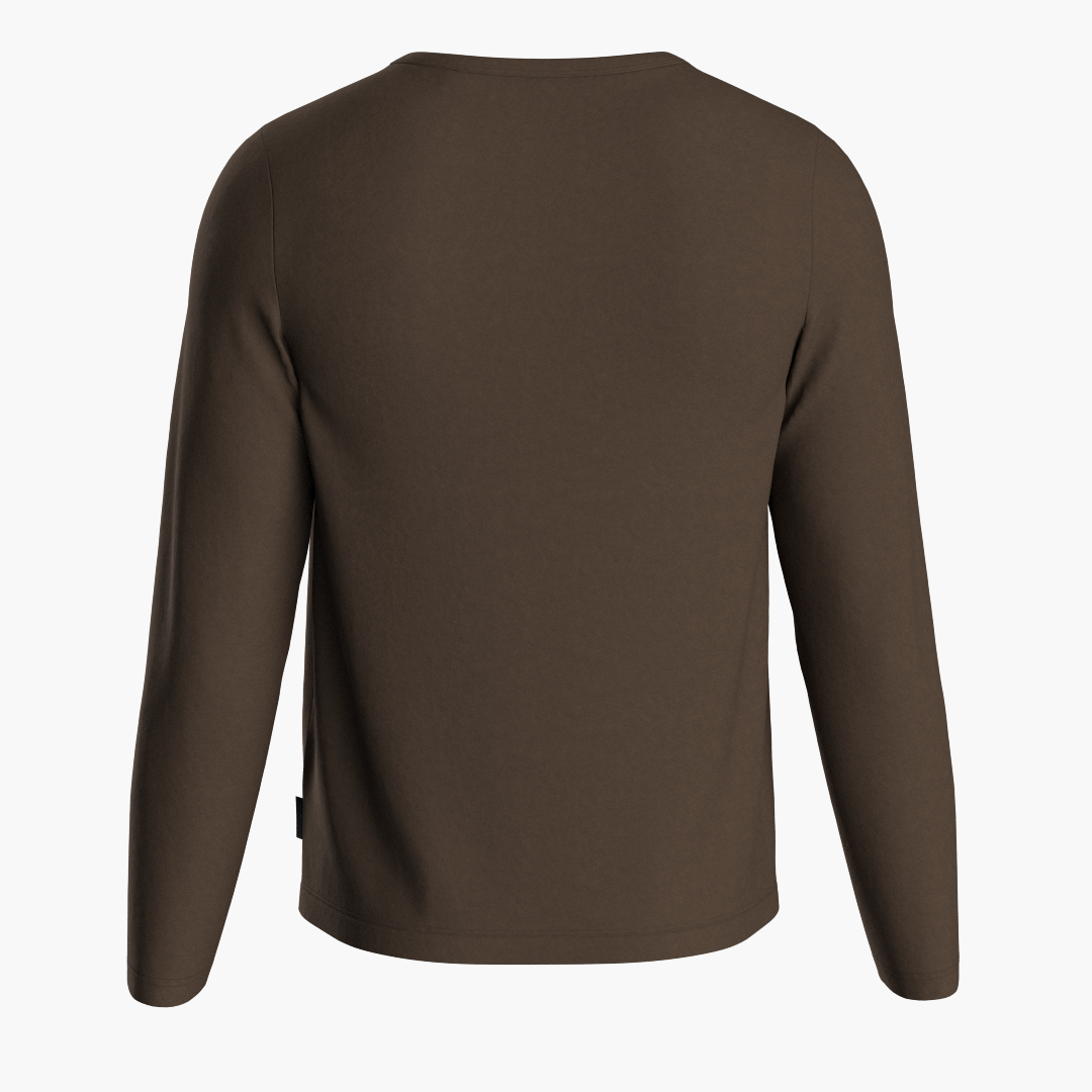 SportsTech Mens long sleeve (Dark brown)